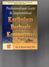 Image of Profesionalisasi Guru & Implementasi Kurikulum Berbasis Kompetensi